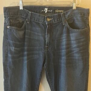 7 For All Mankind woman’s skinny style jeans size 36